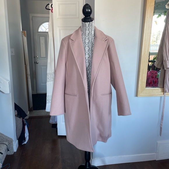 NWT 1X Joe Fresh Coat Jacket. Pinkish Maeve. One Button Closure. Pockets. - Picture 2 of 8